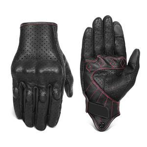 Guantes de Motocicleta de Cuero Personalizables de Alta Calidad, Antideslizantes, con Pantalla Táctil, Absorción de Humedad, Diseño Unisex, Guantes de Carreras - Product Image 1
