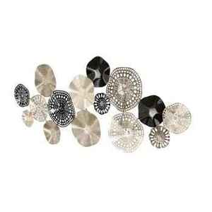 Modern Metal Wall Sculpture <b>Circular</b> Abstract Geometric Art Home Decor Living Room Multi Piece Set - Product Image 1