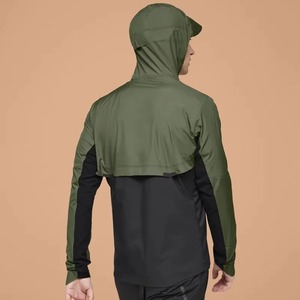 Fifth Gear International Custom Canvas Solid Safari Jacket Waterproof Breathable Windproof Hooded Zipper <b>Pullover</b> Front <b>Men</b> - Product Image 2