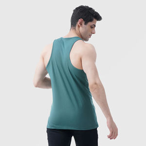 Débardeur Homme Grande Taille de Bonne Qualité, Séchage Rapide, Respirant, Léger, en Spandex/Coton Tricoté, Personnalisable, Style Urbain Sportif - Product Image 4