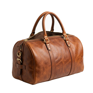 Bolsa de Viaje de Cuero Genuino de Lujo, Gran Capacidad, Impermeable, para Gimnasio, Deportes, Fin de Semana, Ligera, Plegable, para Llevar Equipaje - Product Image 6