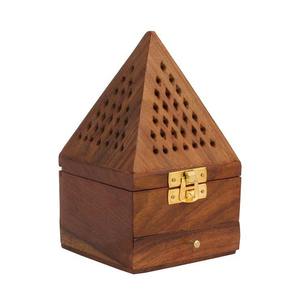 Support de brûleur à motif arabe avec découpes géométriques, pour cuisinière Cezve carrée noire - Product Image 3