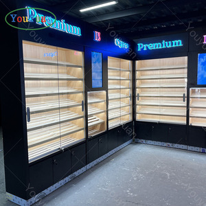 Fournitures de magasins de fumée en Chine Armoire à cigares éclairée par LED en gros pour magasin de cigares et vin - Product Image 3