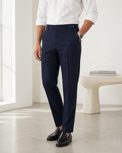 Pantalones de Vestir para Hombre Active Squad, Corte Regular, 100% Algodón, Forro Polar de Verano, Cintura Media, Cierre de Botón Resistente, Estilo Casual para Oficina y Trabajo - Product Image 5