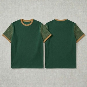 T-shirt uni teint en pièce pour homme, manches courtes, délavage vintage, 100 % coton, basique, anti-boulochage, coupe ample, Pakistan - Product Image 2