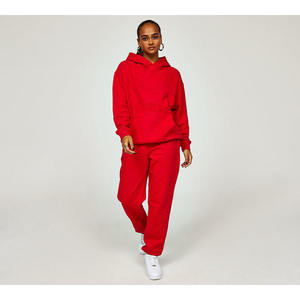 Custom <b>Men</b>’s <b>Red</b> Tracksuit Set <b>Hoodie</b> Jogger Pants Matching Streetwear Casual Two Piece Sportswear - Product Image 1