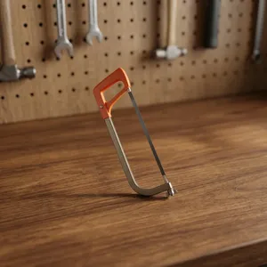 Lame en acier au carbone de haute qualité de 12 pouces pliante scie à métaux de qualité industrielle poignée en plastique carrée sciage de coupe raisonnable - Product Image 3
