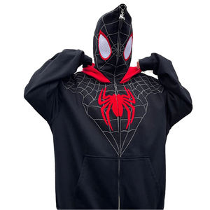 Sudadera con Capucha de Invierno de Alta Calidad, 100% Algodón, con Cierre Completo, Transpirable, Gruesa, con Logotipo Personalizado Bordado - Product Image 2