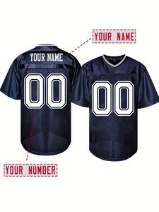 Custom American Football Jersey Men's V Neck Stitched Team Uniform OEM Manufacturer 100% Polyester UV Protection Front Logo - Product Image 1