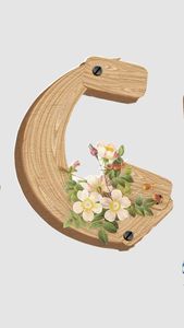 Adorno colgante de madera rústica decorativa con letras para la colección de accesorios de decoración navideña para el hogar y fiestas. - Product Image 4