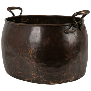 Antique Copper Wine <b>Cooler</b> Round Metal Vintage Style Handmade Beverage Holder Party Ice Bucket Bar Ware Wine <b>Cooler</b> - Product Image 6