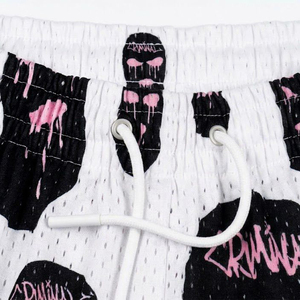 Short de bain imprimé floral pour homme, personnalisé, recyclé, de créateur, avec cordon de serrage, pour la plage et le surf - Product Image 3