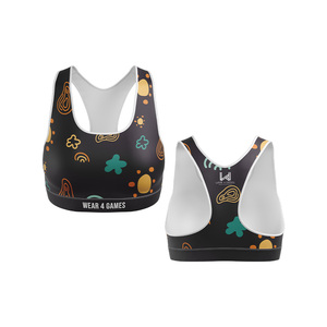 สปอร์ตบราสำหรับผู้หญิง พิมพ์ลายได้ตามต้องการ รองรับแรงกระแทกสูง เย็บตะเข็บอย่างดี สำหรับการออกกำลังกายหนัก ระบายอากาศได้ดี ยืดได้สี่ทิศทาง กันน้ำ ไซส์พลัส - Product Image 3