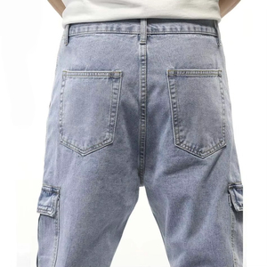 Jeans de Mezclilla para Hombre, Estilo Casual Recto, Diseño Elástico con Cierre, Profesionales para Verano, Invierno y Primavera - Product Image 6