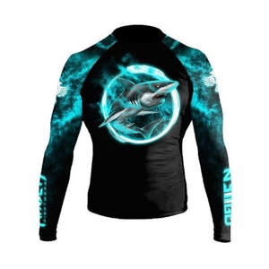 เสื้อรัดกล้ามเนื้อแขนยาวสำหรับผู้ชายสำหรับบราซิลเลียนยิวยิตสู (BJJ) และ MMA เหมาะสำหรับการฝึกซ้อมและการแข่งขัน ยืดหยุ่นสูง รุ่นปี 2026 - Product Image 5