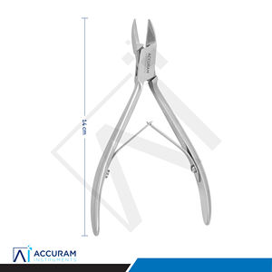 Accuram Pince à cuticules et coupe-ongles à mâchoires affûtées en acier inoxydable pour ongles épais, outil de podologie pour manucure, pédicure et usage en salon - Product Image 5