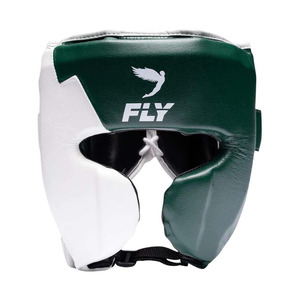 Fly Custom Professional Leather <b>Boxing</b> Equipment <b>Set</b> - Matching Design Shock-Absorbing Headgear, <b>Sparring</b> Gloves & Groin Guard - Product Image 2