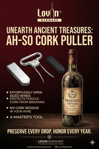 Stainless Steel Two Prong Eco-Friendly Wine Opener Manual <b>Cork</b> Screw Flat Bar Tool Dishwasher Safe for Home Bar - Product Image 4