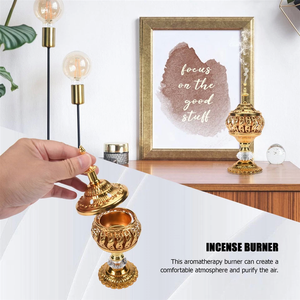 Brûleur d'encens en métal de qualité supérieure, porte-oud arabe, écologique et durable pour la maison, le bureau et les espaces religieux - Product Image 4