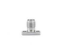 Conector SMA macho recto con brida de acero inoxidable de 2 orificios, frecuencia de hasta DC 26.5G