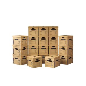 Medium Classic <b>Moving</b> <b>Boxes</b> 20-<b>Pack</b> Rigid Cardboard Shipping Cartons - Product Image 1