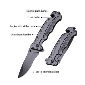 Couteau utilitaire pliant en acier inoxydable du fabricant, couteau de découpe multifonctionnel pour l'extérieur, personnalisable OEM - Product Image 2