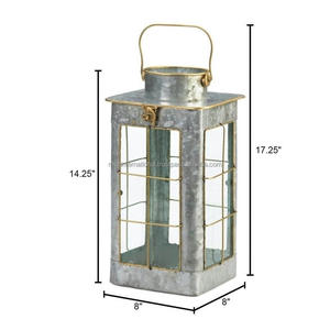 European Style <b>Outdoor</b> Courtyard Shabby Chic Home Decoration Antique <b>Black</b> Garden Hanging Metal <b>Lantern</b> - Product Image 3