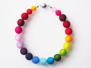 Pulsera de Resina Hecha a Mano para Mujer, Joyería de Diseño Colorida, Accesorio de Moda Artístico Único, Ligero - Product Image 2