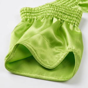Shorts de Muay Thai, taille universelle, tissu satiné, pour entraînement et compétition de boxe - Product Image 5