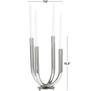 Handmade Iron Candle Holder Decorative Home Accent Export Manufacturer for Global Importers Wholesalers and RetailersIron & <b>Wood</b> - Product Image 1