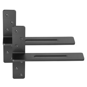 Supports d'étagère en forme de T, 2 pièces, en acier massif, capacité de 200lbs/90kg, 14x2.89x12/355.6x73.5x304.8mm - Product Image 5