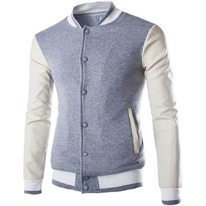 Custom Varsity <b>Jackets</b> for <b>Men</b> Women Letterman Bomber Style <b>Jackets</b> with Embroidery Patches Wholesale Factory - Product Image 1