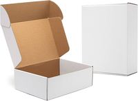 Boîtes en carton ondulé écologiques et recyclables WOOUP BXT50 avec fermeture magnétique et poignée pour la présentation de produits avec marquage personnalisé