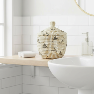 Cestas de algas marinas decorativas hechas a mano ecológicas para almacenamiento, paja natural tejida, productos al por mayor de Vietnam, decoración del hogar - Product Image 5