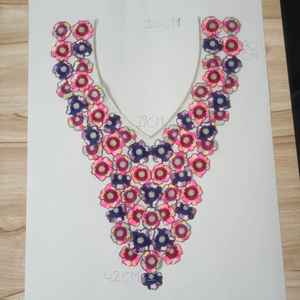 Écussons brodés de qualité supérieure à coudre, avec paillettes, motifs floraux personnalisables, élégants pour vêtements féminins (ORGEZA) - Product Image 1