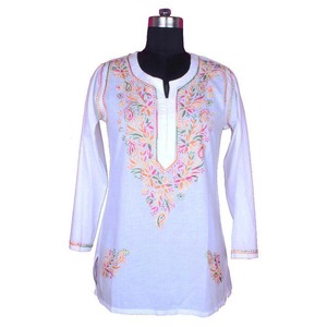 DR168 Lakhnavi Pollo Bordado Kurti Western Party Wear Diseñador Kurtis Nueva llegada Fancy Hot Summer Chicken Designer Ladies - Product Image 5