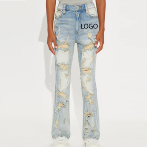 Vêtements décontractés / Service OEM pour la collection d'été : Pantalons en jean déchirés pour garçons, prix avantageux pour les acheteurs en gros - Product Image 1