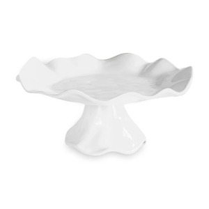 Wave Shape Ceramic Cake Stand White Hand Wash Only - Product Image 5