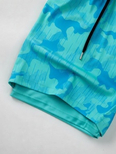 Custom Made Men's 2-in-1 Running Gym Shorts Solid Pattern Quick Dry 5'' Sports Athletic Shorts with Pockets and Liner - Product Image 2