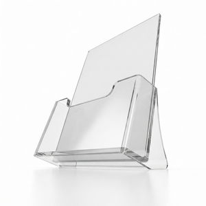 Exhibidor de Folletos Acrílico Transparente, Soporte de Sobremesa para Folletos, Revistas y Panfletos para Oficina y Comercio - Product Image 5