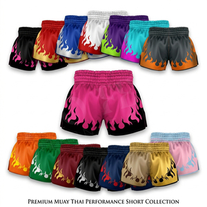 Pantalones Cortos Deportivos de Boxeo y Muay Thai, Diseño Sublimado Personalizado, Transpirables, Cómodos y Modernos, Gran Venta - Product Image 1