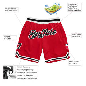 Shorts de basketball athlétiques durables et performants, prêts à l'emploi, confortables et décontractés, en tissu mesh. - Product Image 2