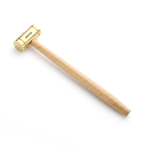 High Quality Brass Head Wood Handle Hammer 8.7inch High Performance Multifunction Jewelry Making Hammer for <b>Earrings</b> Bracelets - Product Image 1