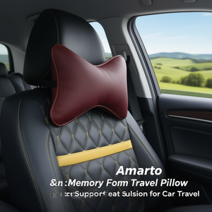 Amato Automotive Memory Foam Travel Pillow <b>Neck</b> Support Seat <b>Cushion</b> for Car Travel - Product Image 3