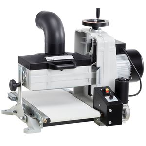 Levigatrice a Tamburo da Banco 10 Pollici, 1HP 1725RPM, Doppio Motore a Velocità Variabile, Nastro Trasportatore per Lavorazione del Legno, Aspirazione Polvere 4 Pollici - Product Image 1