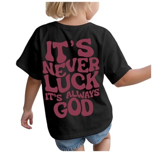 Camisetas de Verano para Niñas con Estampado Personalizado, Spandex/Algodón, Transpirables y de Secado Rápido, Manga Corta, Diseño Personalizable, Posición del Logotipo - Product Image 3