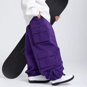 Pantalon de ski unisexe personnalisé haut de gamme pour adulte, grande taille, imperméable, respirant, chauffant, coupe-vent, écologique, séchage rapide, en polaire - Product Image 2