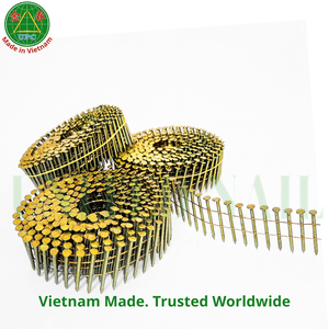 ตะปูเหล็กชุบสังกะสีแบบม้วน 15 องศา ODM OEM แบบก้านเรียบ หัวลายตาราง สำหรับปืนลม |   ตะปูแบบม้วน - Product Image 6