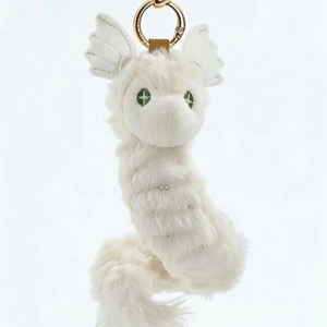 Porte-clés en peluche <span class=keywords><strong>serpent</strong></span> <span class=keywords><strong>à</strong></span> <span class=keywords><strong>plumes</strong></span> personnalisé, pendentif animal mythique en peluche douce - Product Image 1