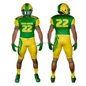 Uniforme de football américain personnalisé respirant pour hommes et femmes, impression par sublimation personnalisée, nom de l'équipe, numéro, logo, antibactérien - Product Image 1